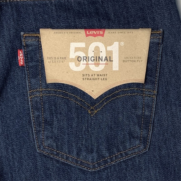 Levi's 501 Original Fit Jeans (Dark Stonewash) Men's Straight