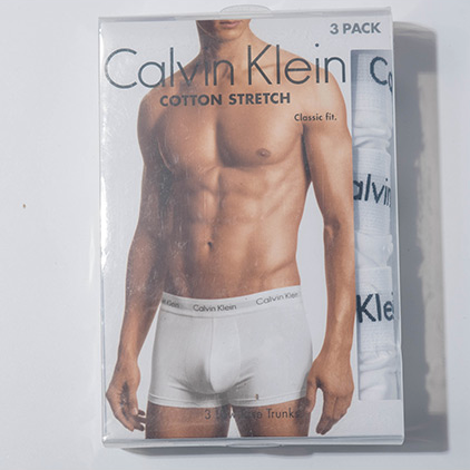 Calvin Klein Modern Cotton Stretch 3 Pack Low Rise Trunk in White