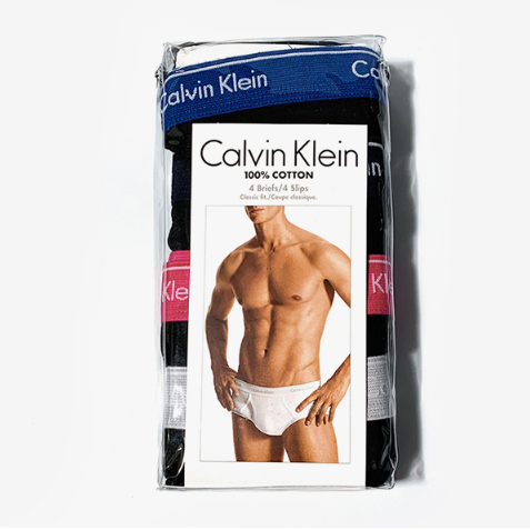 Calvin Klein Cotton Classics Briefs 4-Pack Blue/Teal/Grey/Red