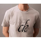 CALVIN KLEIN Script Overlay Crewneck Tee