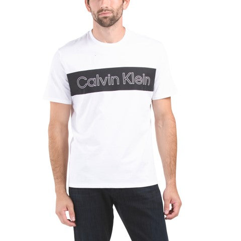 CALVIN KLEIN SS ICONIC BLOCK LOGO TEE