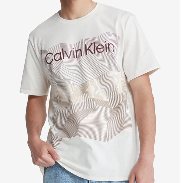 Calvin Klein SS Metallic Abstract Crewneck Tee