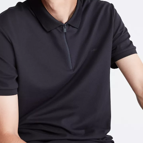 CALVIN KLEIN SS TECH ZIP POLO