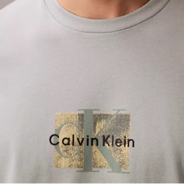 Calvin Klein SS Box Logo Overlay Crewneck Tee