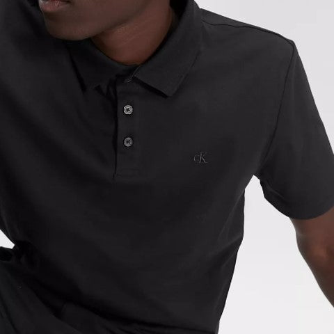 CALVIN KLEIN SS BROKEN TWILL JACQUARD POLO