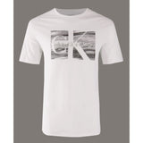 Calvin Klein SS DOUBLE LOGO BLURRED BOX GRAPHIC TEE