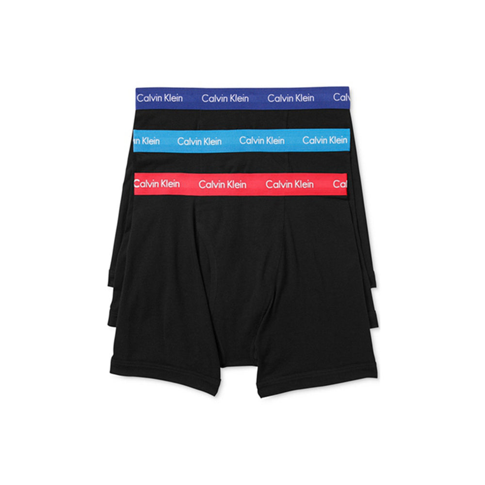 Calvin Klein Boys' Modern Cotton Assorted Boxer Briefs, Size: Medium, Blue