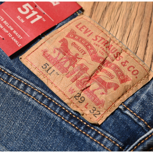 Levi's 511 Slim Fit Throttle Blue Stretch Jeans 04511-1163 – HiPOP Fashion